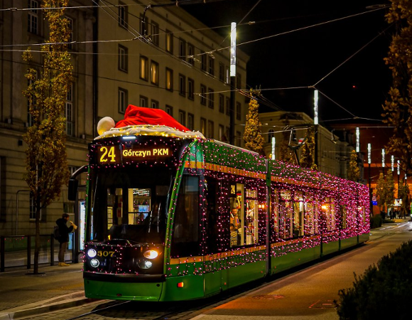 christmas tram